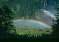 Rainbow at Krimmel Falls