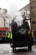 Trevithick Replica Puffin Devil going up Camborne Hill